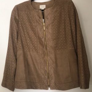 NWT Chico’s Faux Suede Jacket